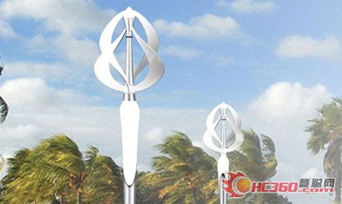 未来风格 亭亭玉立的风能LED路灯