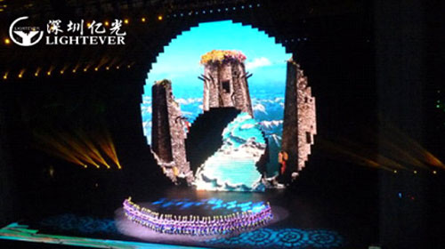 深圳亿光LED全彩视频影像技术应用舞美设计