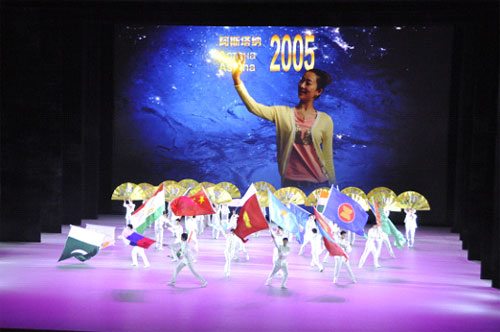 路升LED屏添彩上合组织理事会文艺晚会（图）