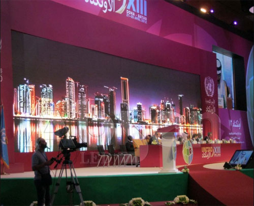 艾比森为联合国会议提供LED显示幕解决方案