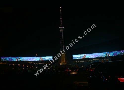 联建光电最大LED单屏装备炎帝广场