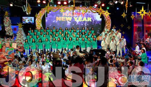 中祥创新LED显示屏喜迎菲律宾2013新年