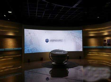 中达电通LED大屏点亮上海海事法院展厅 中达电通LED大屏点亮上海海事法院展厅