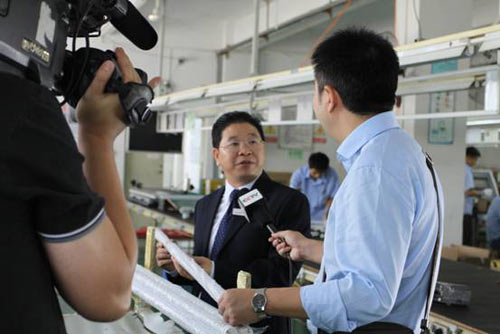 中央电视台财经频道采访调研通普科技