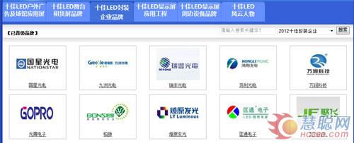 “强力巨彩杯”慧聪LED屏网十佳评选十强品牌尘埃落定