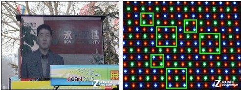 CCBN2013：巴可户外LED拼接PK中午太阳