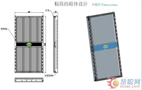 易事达户外大型灯条LED广告屏未来系列问世