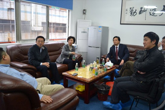 安徽省池州学院领导来中祥创新参观考察