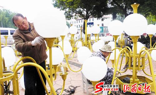 侯马市5000余盏LED节能灯上岗