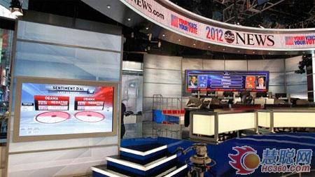 巴可LED显示屏成美国ABC总统大选报道中心演播台