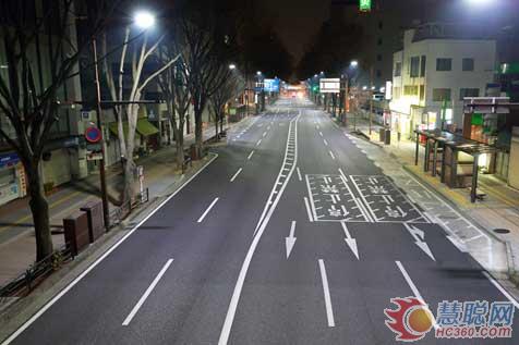 日本群马县LED道路照明工程亮灯 勤上品质获肯定