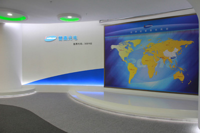 雷曼光电企业展示厅顺利完工并正式投入使用