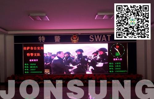 中祥创新P6室内LED显示屏中国某训练基地闪光辉