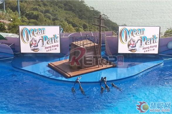 锐拓户外全彩LED显示屏于香港海洋公园闪亮登场