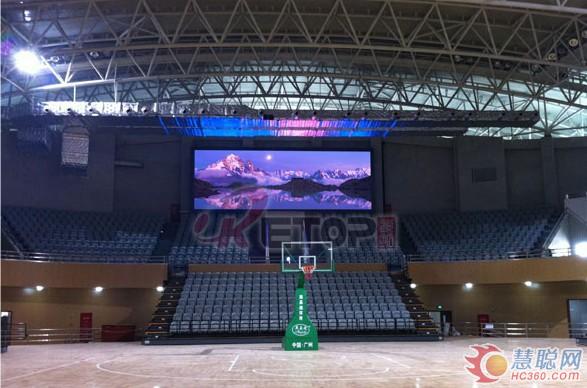 锐拓P10户内LED显示屏华丽进驻梅州体育场馆