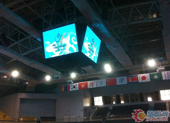 十佳工程案例评审 蓝普东亚运动会LED屏