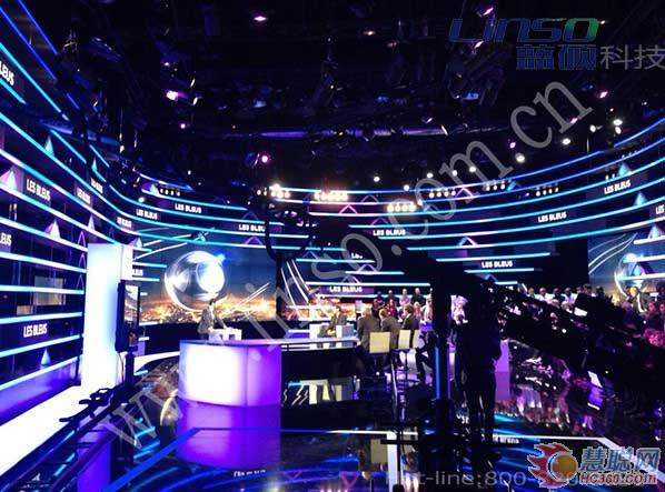 蓝硕led显示屏再出国门 打造炫美法国巴黎电视台 蓝硕led显示屏再出国门 打造炫美法国巴黎电视台