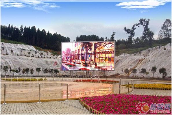 锐拓LED显示屏闪耀六盘水以朵影视文化城