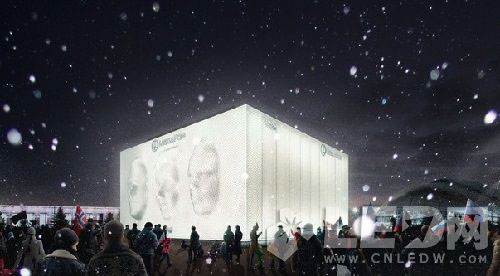 索契冬奥会精彩创意：上万LED灯打造3D脸孔