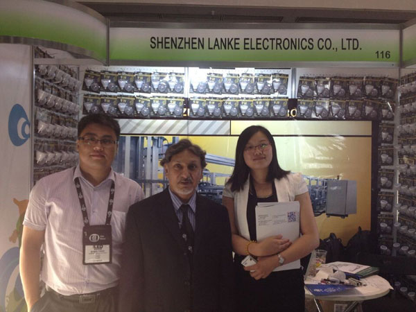 蓝科电子亮相2014年美国洛杉矶LED展