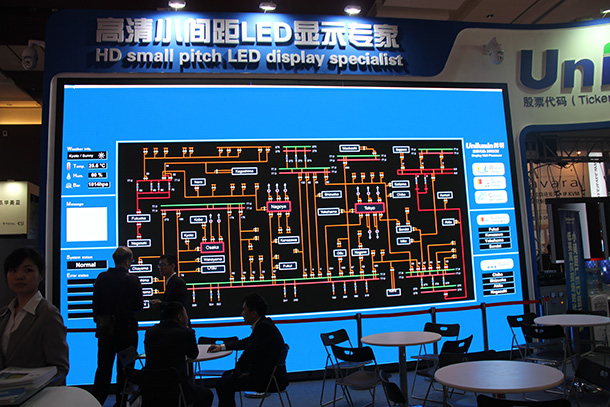 洲明科技高清LED电视墙惊艳亮相InfoComm展