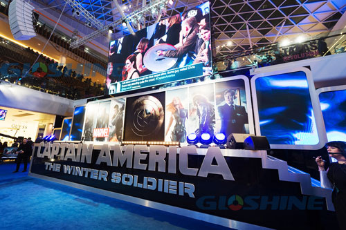 光祥科技LED显示屏打造《美国队长》炫酷场景