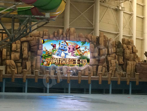 在南通探险王国  邂逅德彩室内防水LED显示屏