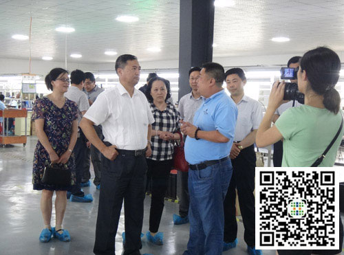 安徽省经信委、池州市政府领导一行莅临安徽四通考察调研