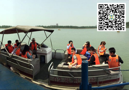 安徽四通光电销售团队畅游池州平天湖