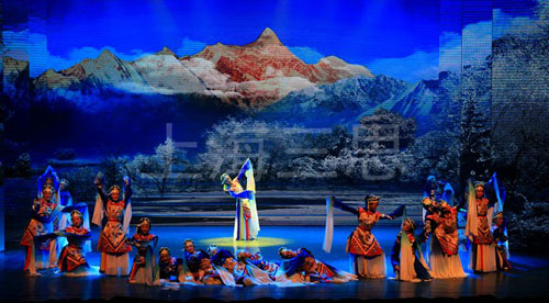 绽放在西藏高原林芝的三思LED显示屏 绽放在西藏高原林芝的三思LED显示屏