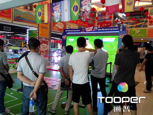 通普科技8平米LED大屏邀你共赏足球盛宴