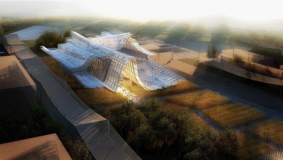 2015米兰世博会中国馆 创显精心打造LED创意麦穗屏 2015米兰世博会中国馆 创显精心打造LED创意麦穗屏