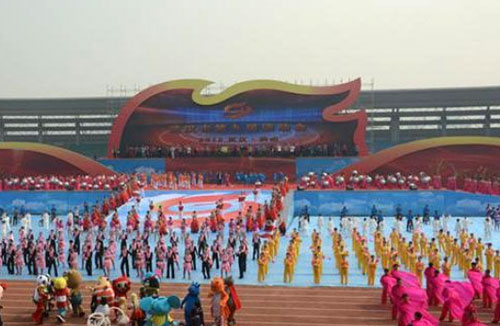 彩讯LED大屏助力武汉第九届运动会 彩讯LED大屏助力武汉第九届运动会