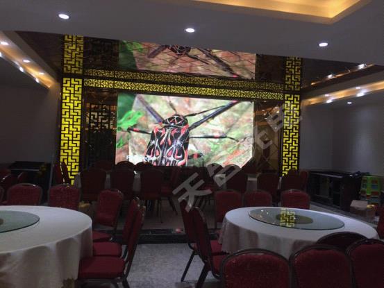 天合光电P5高清全彩屏点亮东莞长安潇湘华府