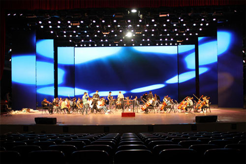 强力巨彩助力河南周口师范学院唯美舞台