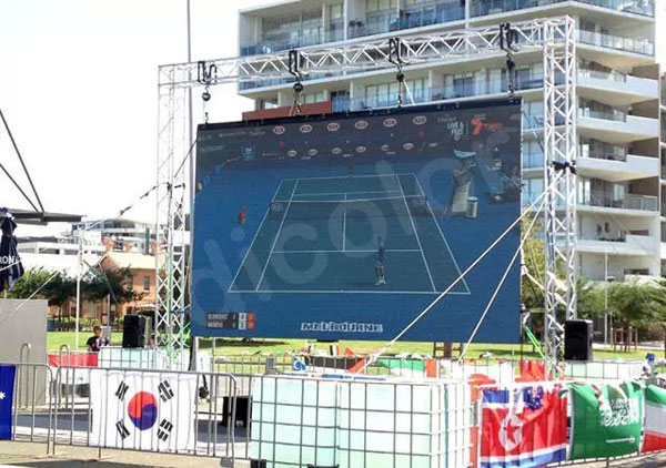 德彩LED显示屏现身澳大利亚 让运动粉嗨起来