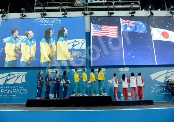 德彩LED显示屏现身澳大利亚 让运动粉嗨起来