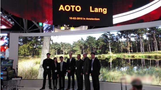 奥拓电子8K LED显示屏震撼亮相ISE2015