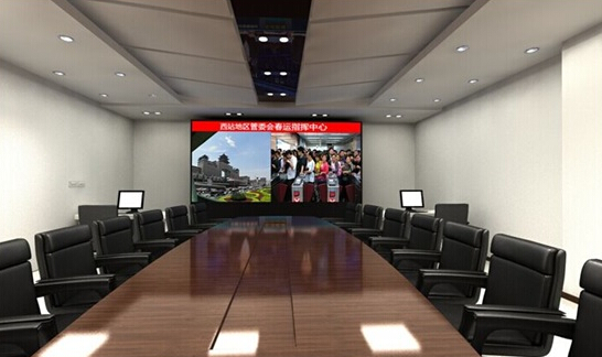 利亚德小间距LED显示屏保驾北京西站2015平安春运 利亚德小间距LED显示屏保驾北京西站2015平安春运