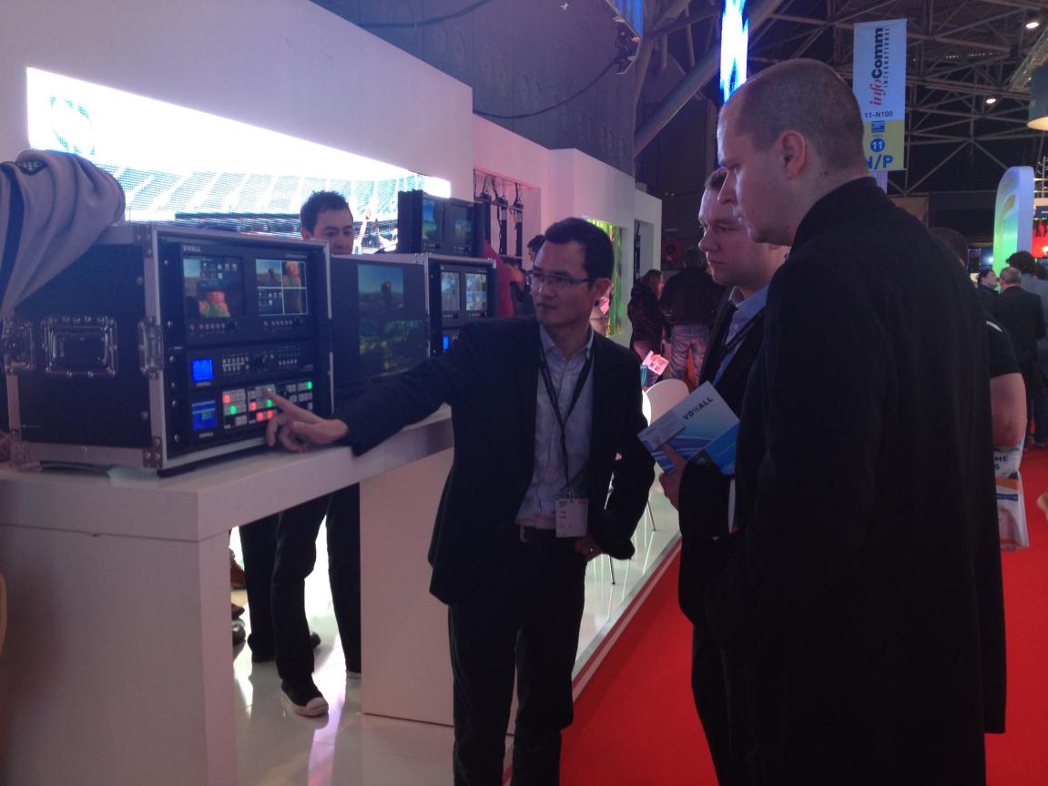 唯奥视讯完美亮相荷兰ISE展 样机展会上售罄