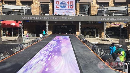 2015高山滑雪世界锦标赛 立翔慧科地砖屏经历极寒天气考验