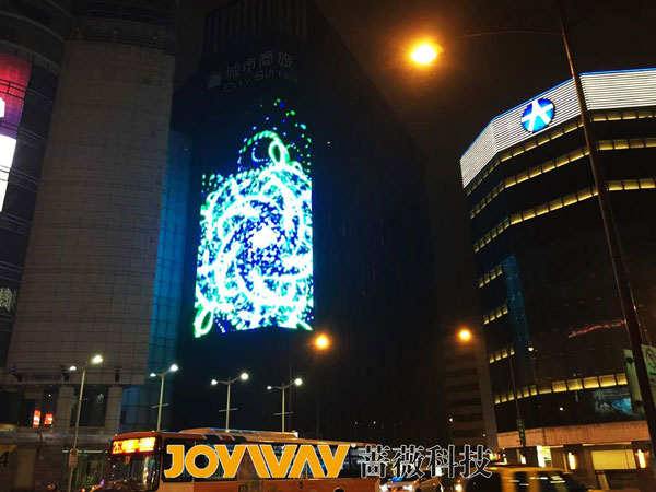 427平米 蔷薇科技打造台湾第一LED灯条显示屏项目