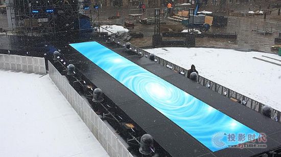 2015高山滑雪世界锦标赛 立翔慧科地砖屏经历极寒天气考验