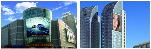 透明LED显示屏在“建筑媒体”领域的应用  开创户外媒体新资源