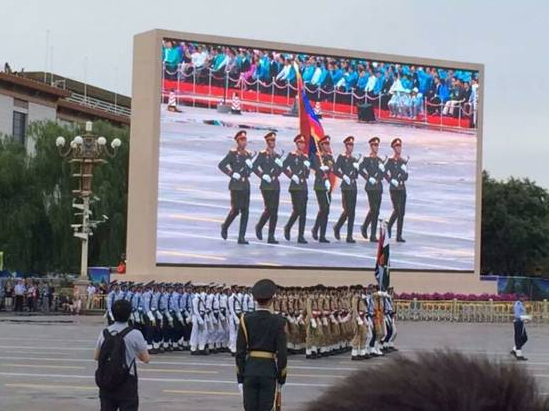 利亚德“阅兵屏”亮相“9.3”阅兵盛典----总面积高达720㎡