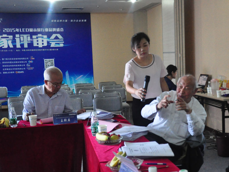 慧聪LED显示屏行业品牌盛会专家评审会最佳封装企业品牌宣讲