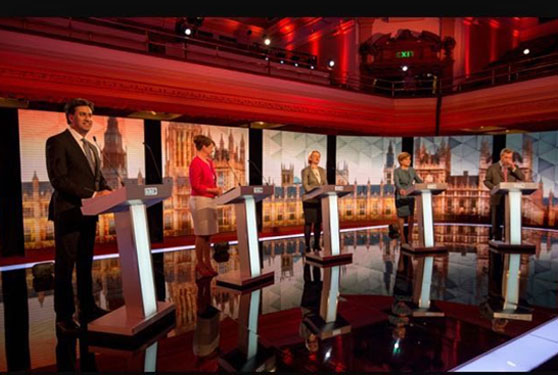 英国大选落定 洲明小间距屏助阵英国工党与保守党“在野互殴”