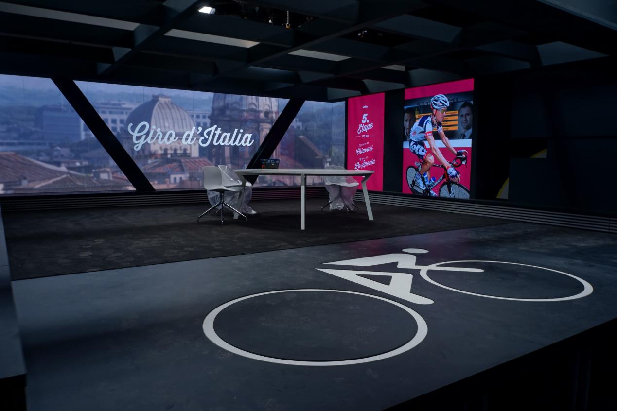 艾比森A1.9小间距产品进驻丹麦电视台TV2自行车演播室