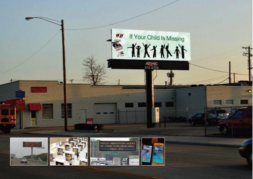 看美国如何防儿童被拐卖？户外LED大屏显作用