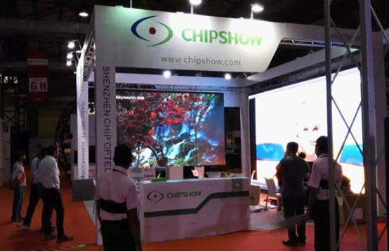 齐普光电两款高清LED显示屏亮相印度展